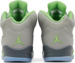 Кроссовки Air Jordan 5 Retro GS Green Bean 2022, серый - фото 6