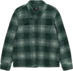 Рубашка Stussy Plaid Sherpa Shirt 'Green', зеленый - фото