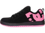 Кроссовки DC Kids Court Graffik (Little Kid/Big Kid), черный/розовый (Размер 27 RU) - фото