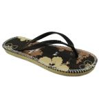 Женские бразильские пляжные шлепанцы коричневого цвета с резиновой подошвой BRASILERAS, коричневый / коричневый - фото