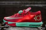 Кроссовки Nike KD 6 'Christmas', красный - фото 4