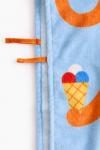Детское полотенце-пончо H&M Cape Type For Babies, 55X50 см, голубой/оранжевый - фото 4