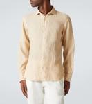Льняная рубашка Fedeli, бежевый - фото 3