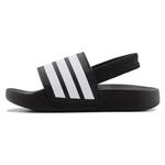 Детские сандалии adilette estrap для малышей Adidas, black/white - фото 3