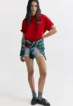 Футболка с романтическим принтом Pull&Bear, Red - фото 2