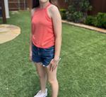 Майка-борцовка для девочек в цвете Heather Orange t2love - фото 3