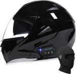 Шлем модульный Guenzo Modular Bluetooth, черный - фото 2