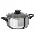 Кастрюля с крышкой Ikea Annons, серебрянный - фото 2