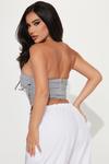 Топ Fashion Nova GW22C1533, серый - фото 3