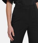 Брюки прямого кроя из твила ALAÏA, черный - фото 4