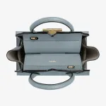 Сумка Milano Micro с двумя ручками Valextra, цвет Niagara Blue - фото 9