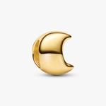 Шарм Pandora Moon Mini, золото - фото