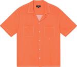 Рубашка Stussy Contrast Pick Stitched Shirt 'Peach', оранжевый - фото 2