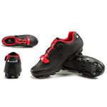 Велообувь SANTIC MTB Cross Border Buckle, размер 37, черный/красный - фото 4