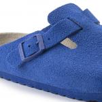 Сандалии-клоги Birkenstock Boston Suede Leather, синий - фото 7