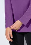 Джемпер Ulla Popken LANGARM BASIC & V-AUSSCHNITT, Purple - фото 4