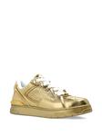 Кожаные кроссовки Versace с узором Greca, золотой - фото 2