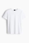Футболка H&M Slim Fit, белый - фото