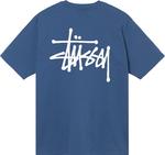 Футболка Stussy Basic Tee 'Midnight', синий - фото 3