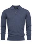Свитер INDICODE JEANS Chips, marine blue - фото