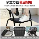 Комплект садовой мебели Baying, 4 стула, круглый стол, 80 см, черная столешница, с зонтом - фото 5