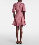 Мини-платье из хлопка с рюшами Celyn Marant Etoile, розовый - фото 3