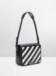 Сумка Off-White Diag Flap, черный/белый - фото 4