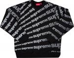 Толстовка Supreme Radial Crewneck 'Black', черный - фото 2