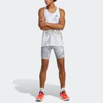 Топ adidas Adizero Singlet 'White Grey' - фото 4