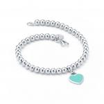 Браслет Tiffany & Co. Return to Tiffany Tiffany Blue Heart Tag Bead, серебро - фото 2