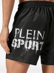 Plein Sport плавки-шорты с логотипом, черный - фото 5