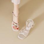 Сандалии женские Agsdon, серебряный - фото 18