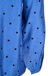 Блуза Zizzi GEPUNKTETE, Bw Dot/Blue - фото 4