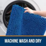 Коврик для ванной Olanly, 92х60 см, темно-голубой - фото 5