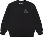 Толстовка Palace Tri-Ferg Slub Crew 'Black', черный - фото