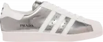 Кроссовки Adidas Prada x Superstar 'Silver Metallic', серебряный - фото 2