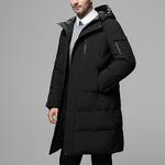 Пальто Raylans Men's Winter Quilted Warm Down Jacket Thick Hooded Mid-Long Puffer, черный - фото 2