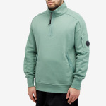 Свитшот C.P. Company Diagonal Raised Fleece Zipped, светло-бирюзовый - фото 2