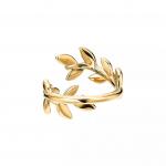 Кольцо Tiffany & Co. x Paloma Picasso Olive Leaf Bypass, золото - фото 4