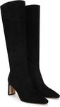 Sam Edelman womens Sylvia, Black Suede Extra Wide Calf - фото 7