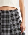 Мини-юбка New Look в клетку серого цвета - фото 3