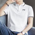 Мужская поло LINING, серый - фото 6