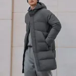 Пуховики Men's Dark Gray Adidas, темно-серый - фото 7