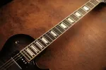 Gibson Les Paul Studio Session в полупрозрачном черном цвете с эффектом выгорания - фото 4