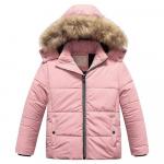 Детская лыжная зимняя куртка со съемным капюшоном Chrisuno, розовый - фото