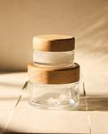 Банка Zara Home Reusable Jar With Oak Lid, коричневый - фото 2