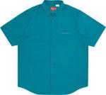 Рубашка Supreme Croc Patch Short-Sleeve Work Shirt 'Teal', бирюзовый - фото