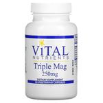 Vital Nutrients, Triple Mag, 250 мг, 90 вегетарианских капсул - фото 2