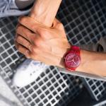 Унисекс красные часы 41 мм SUOR116 SWATCH - фото 5