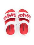 Сандалии DSQUARED2 KIDS с прорезиненным логотипом, белый - фото 3